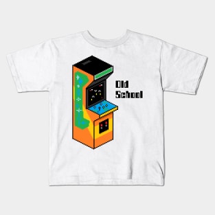 Pixel Arcade Cabinet Kids T-Shirt